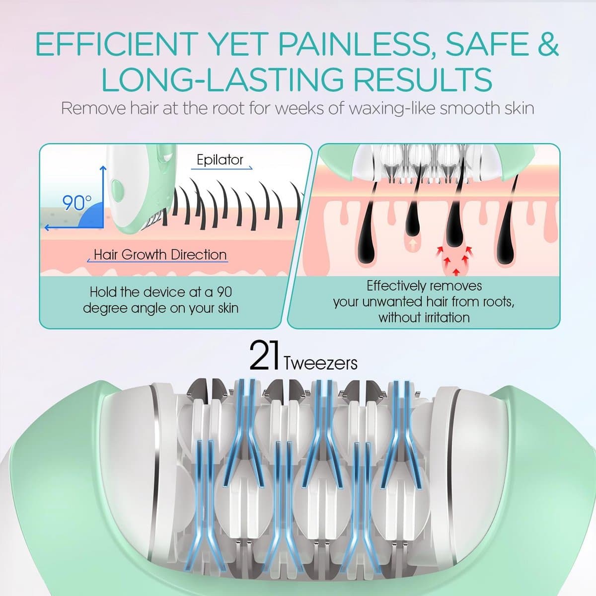 Epilator - Ladyshave - Epileerapparaat Dames - Verzorging thumbnail 3