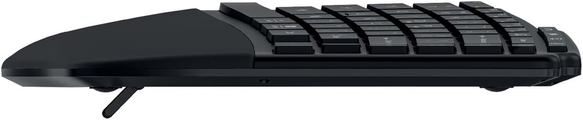 Kensington Pro Fit® Ergo KB675 Toetsenbord - Ergonomisch - Oplaadbaar & Draadloos - 45% Gerecycled - Windows & Mac - Zwart thumbnail 3