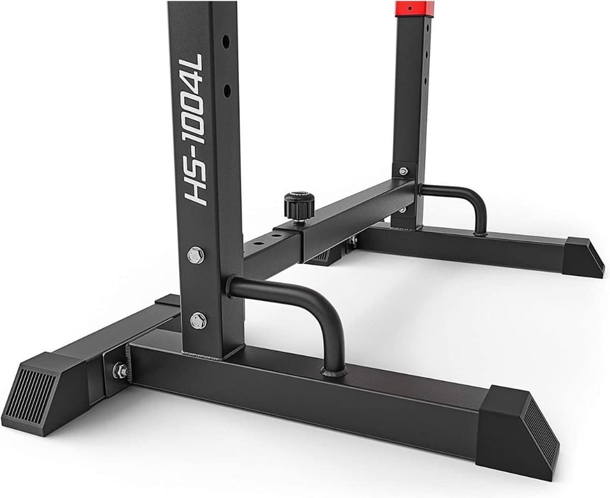 Thuys – Squat Rack – Power Rack – Haltersteunen – Half Rack – 41 x 49 x 145cm – Zwart thumbnail 3