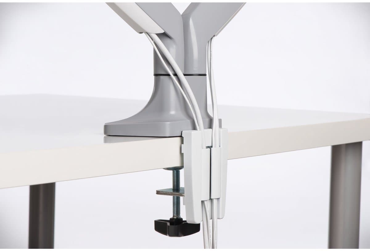 Kensington SmartFit One-Touch Dubbele Monitor arm - Voor 2 Schermen - In Hoogte Verstelbaar - Voor 13 - 32" & tot 9 KG - Grijs thumbnail 8