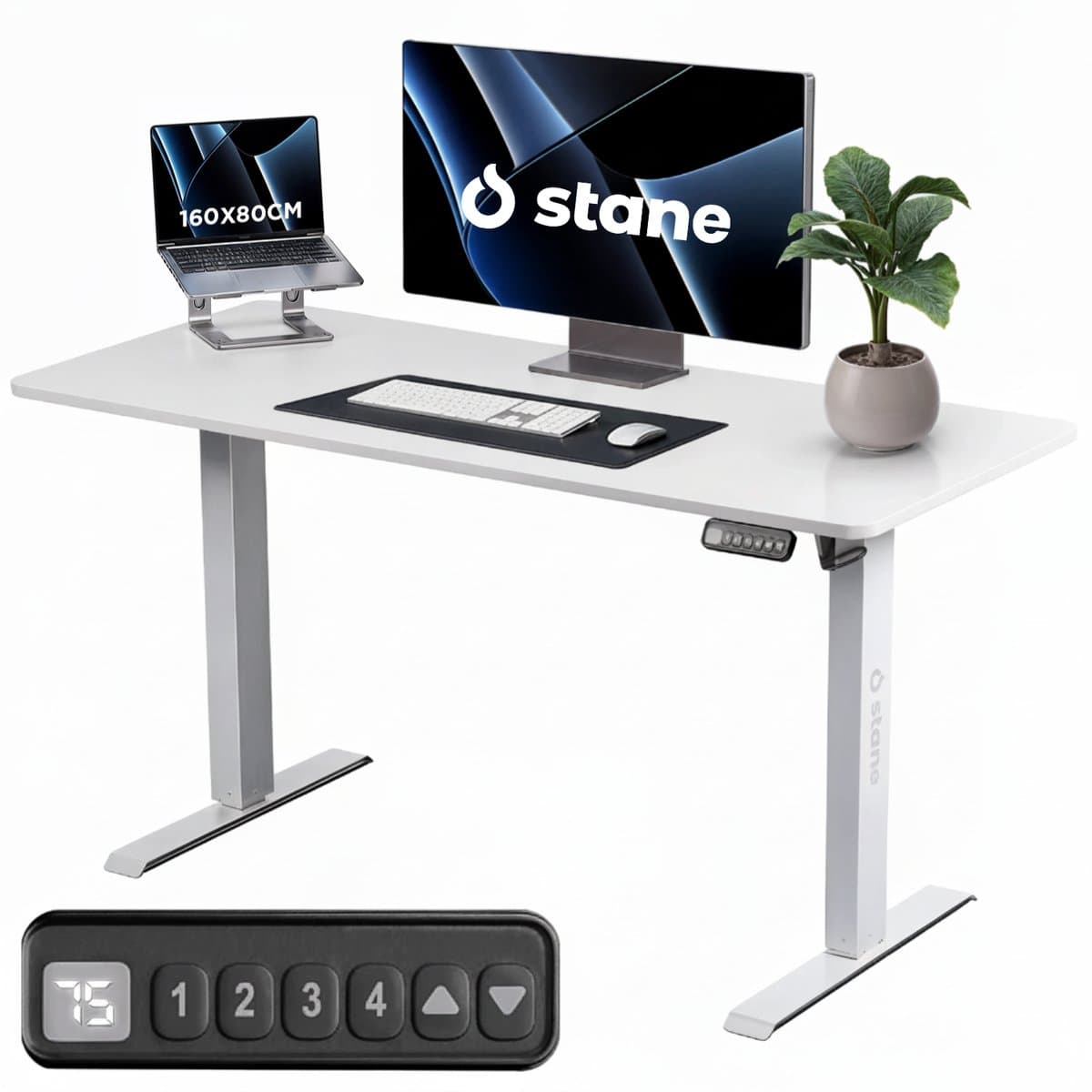 LG Stane Zit Sta Bureau 160x80 - 4 Geheugen
