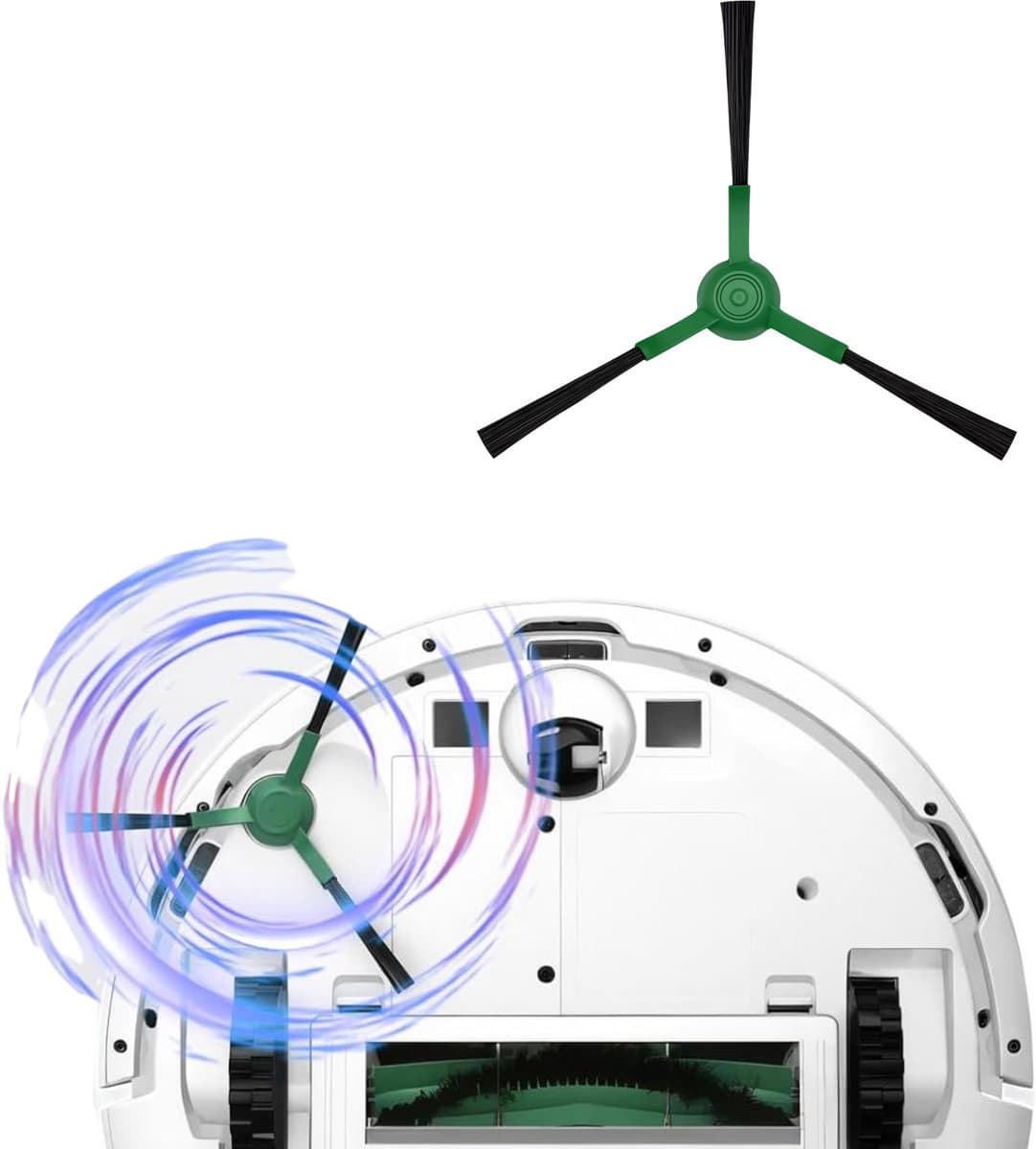 Borstel voor iRobot Roomba Combo 105/205/405/505, herbruikbare wasbare borstel [set van 6] thumbnail 7