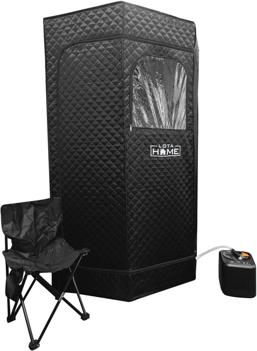 LotaHome - Mobiele Sauna - Draagbare Sauna - Draagbare Stoomsauna Tent - met Stoomgenerator - Stoomverwarming - Stoomsauna - Direct Heet - Saunabox - Draagbare Sauna - 9 Warmtestanden - Sauna voor Thuisgebruik - Ontspanning en Detox thumbnail 2