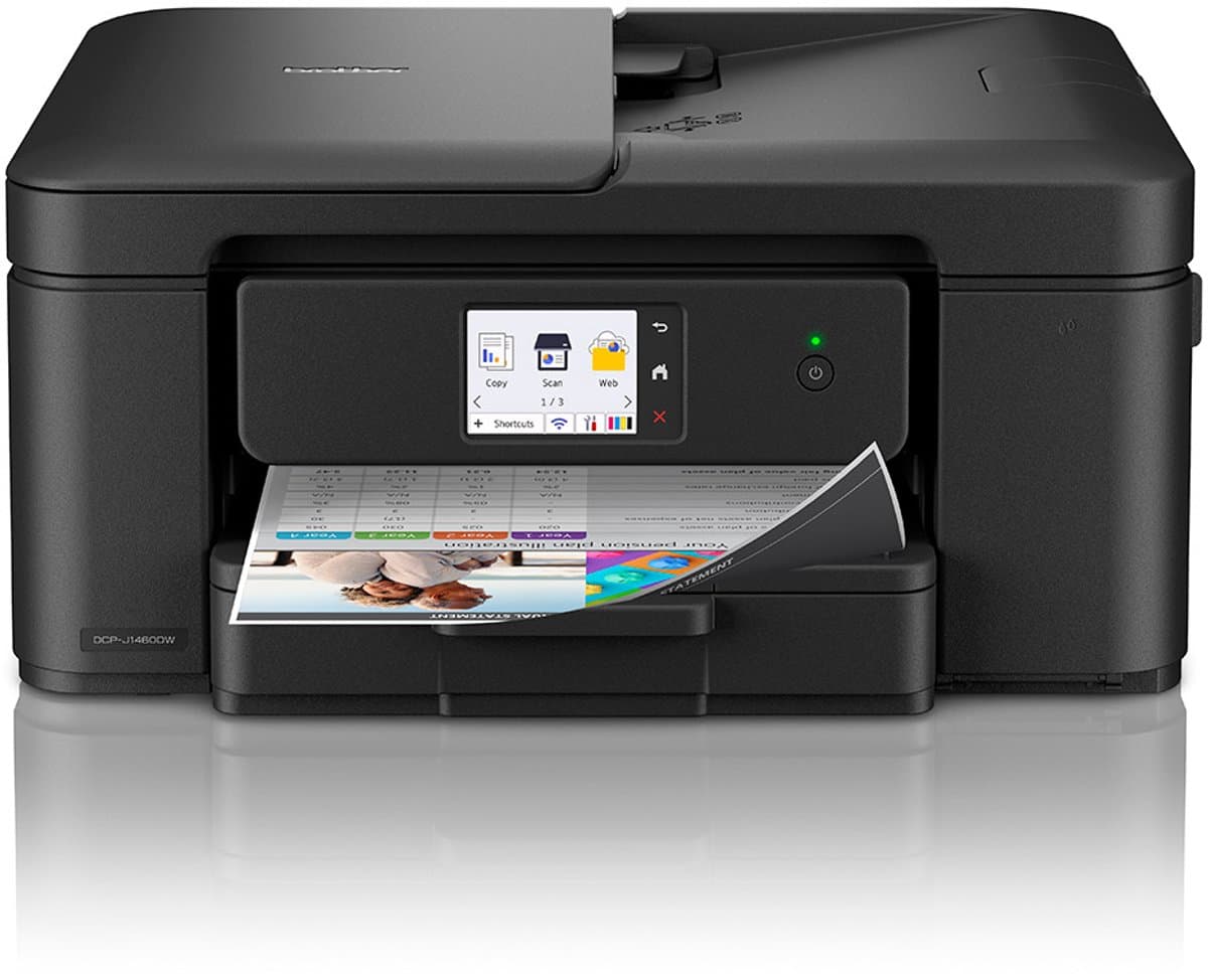 Brother DCP-J1460DW - Multifunctionele Inkjetprinter - A4 - 1200 x 6000 DPI - 16 ppm - Wifi - Zwart thumbnail 4