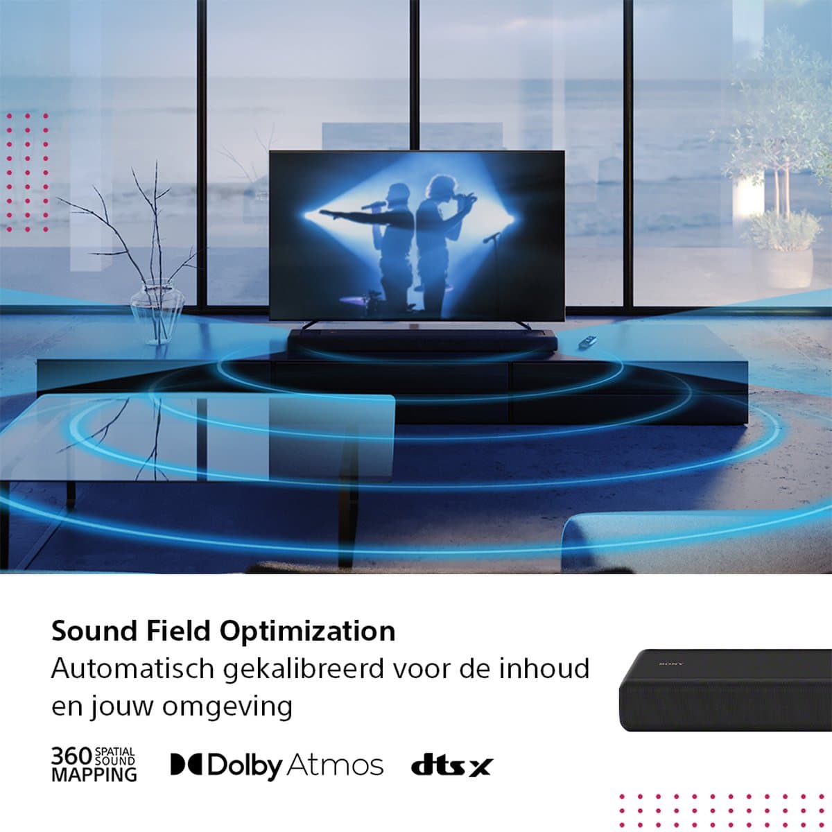 Sony HT-A3000 Dolby Atmos soundbar - 3.1 kanalen met ruimtelijk geluid thumbnail 8