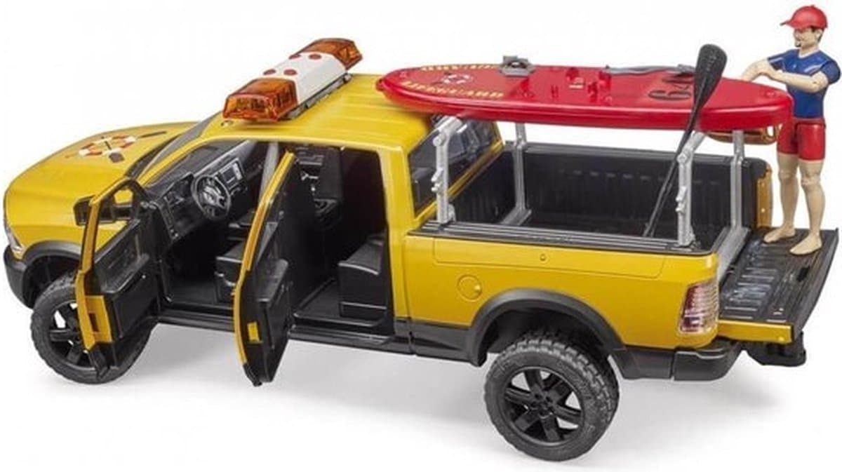 Bruder Dodge RAM 2500 Reddingsbrigadeauto met strandwacht thumbnail 8