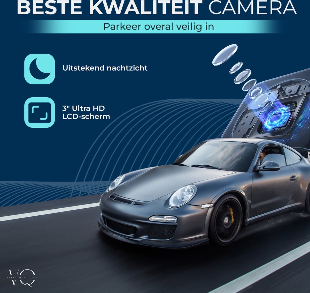 Dual Dashcam Voor Auto - Camera Voor en Achter 1080p Full HD - Parkeerbewaking - G-Sensor- Nachtvisie - Nederlandse Handleiding thumbnail 2