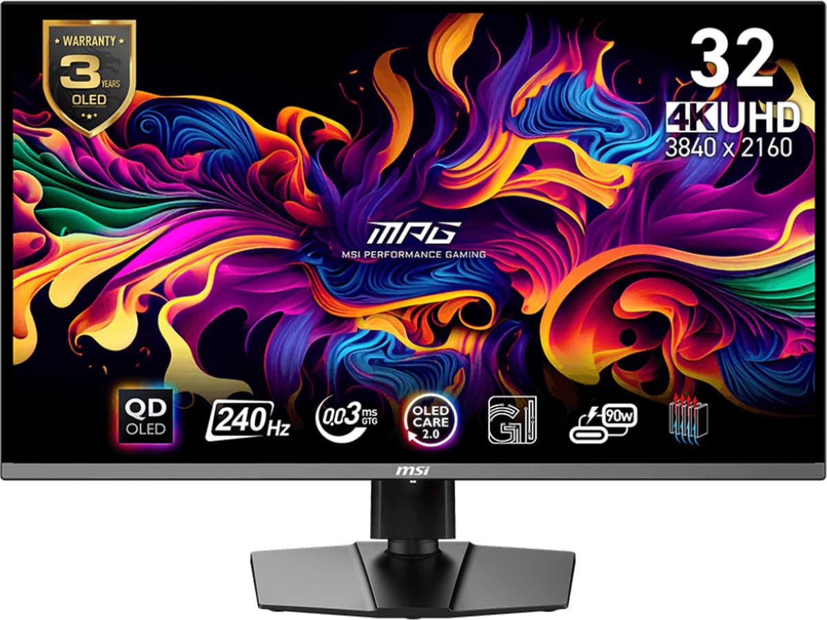 MSI MPG 321URX QD-OLED 32" 4K 240Hz Gaming Monitor thumbnail 5