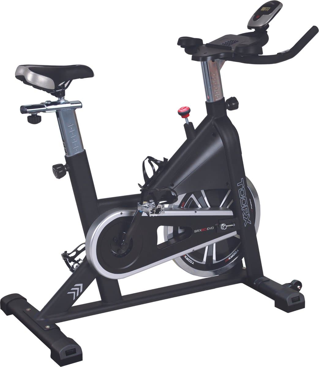 Toorx Fitness SRX-60 EVO Spinbike - Indoor Fiets - Spinningfiets - Fitness Fiets - 99 Trainingsniveaus thumbnail 2