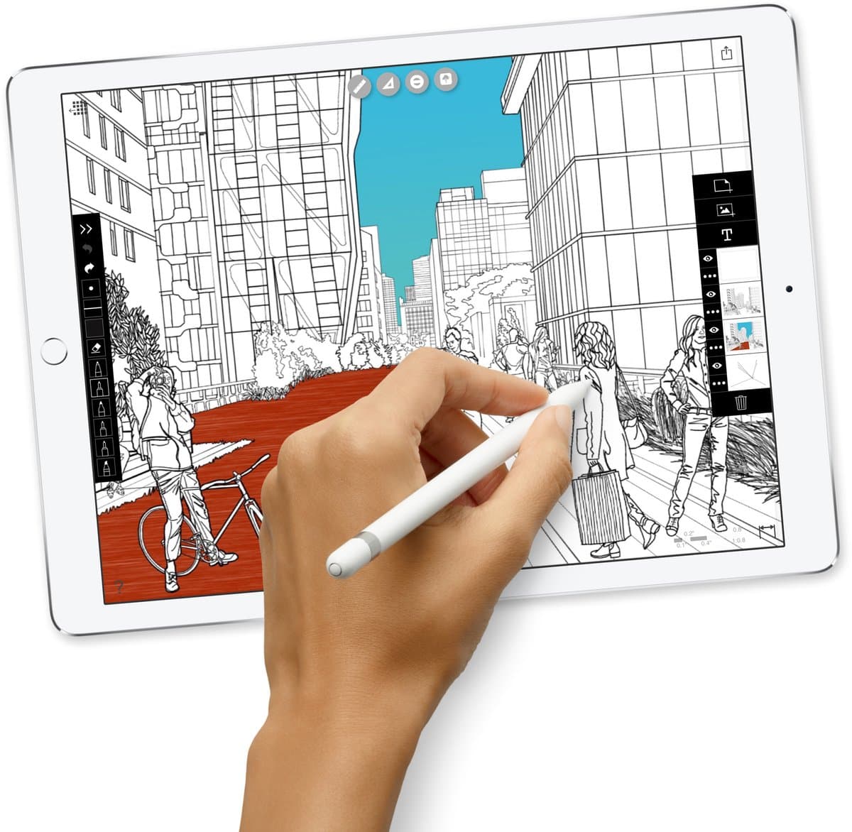 Apple iPad Pro 12.9 64GB WiFi - 10.5 inch tablet met 4K camera thumbnail 4