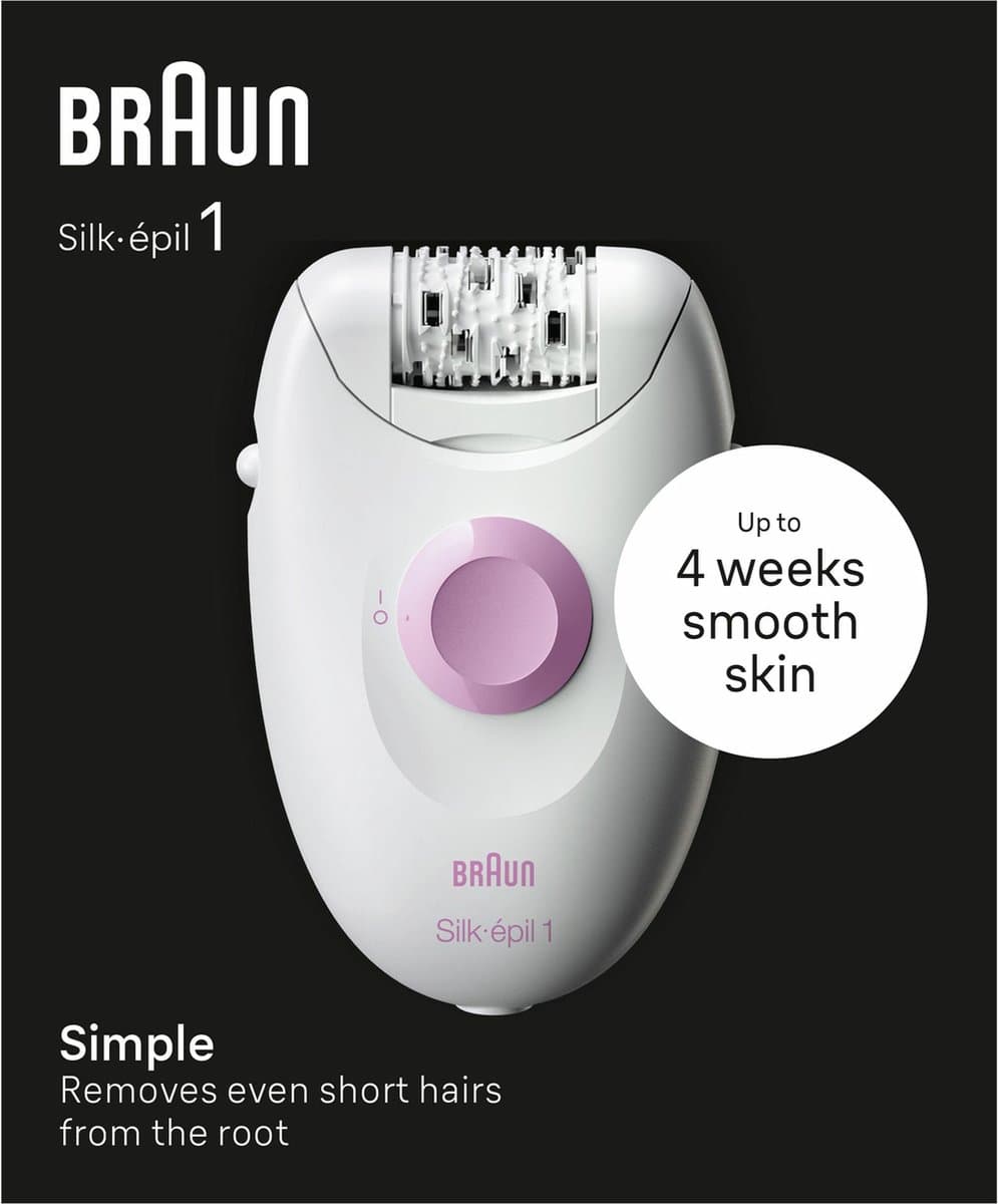 Braun Silk Epil 1 Epilator Transparant thumbnail 4