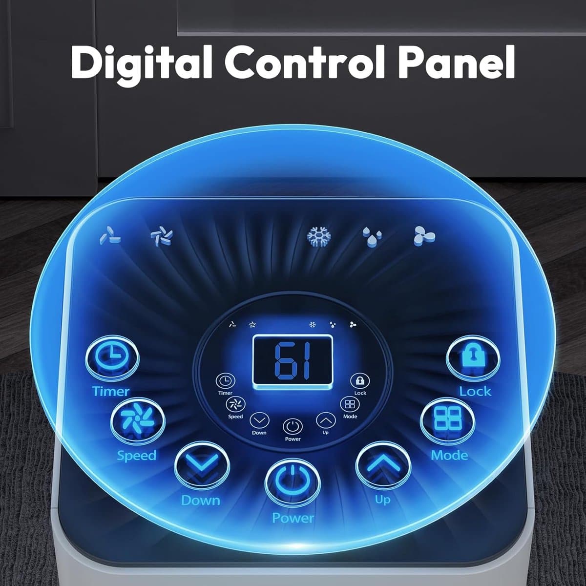 Mobiele airco 10000 BTU – 3-in-1 met ontvochtiger, afstandsbediening, timer en raamkit – tot 42 m² thumbnail 4
