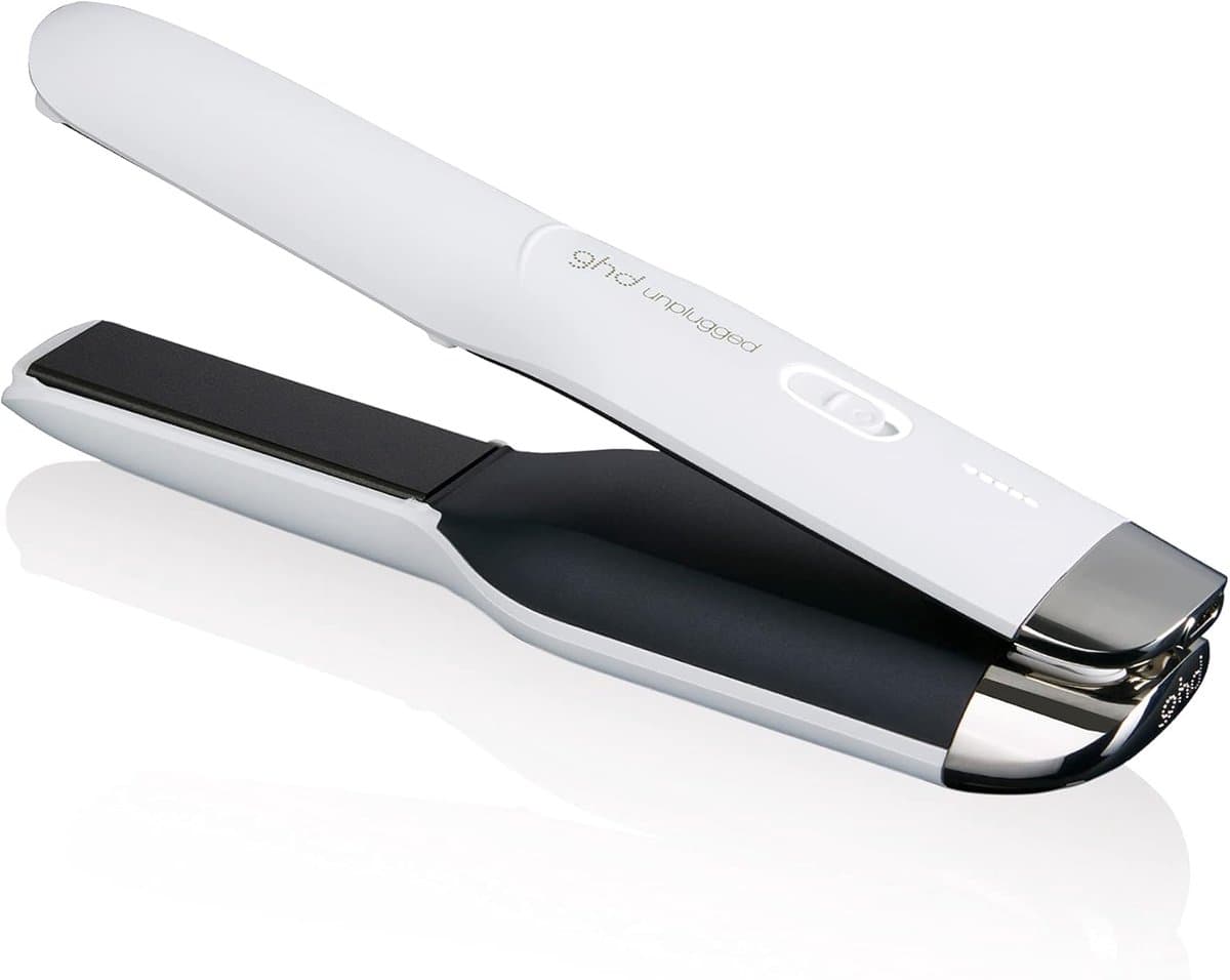 Thijox - Draadloze Stijltang Unplugged - GHD Stijltang voor Perfecte Haardag - Wit - Professioneel Stylingapparaat voor Thuis en Reizen - Geschikt voo