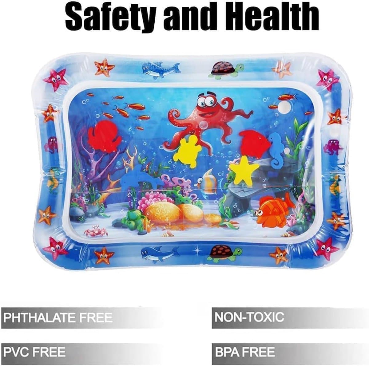 Waterspeelmat Sensorisch - Watermat - Speelkleed - Speelmat met Watersensor - Watersensor Technologie - Koel en Comfortabel - Afwaterend en Opvouwbaar - Opblaasbaar - Huisdieren - Baby thumbnail 5