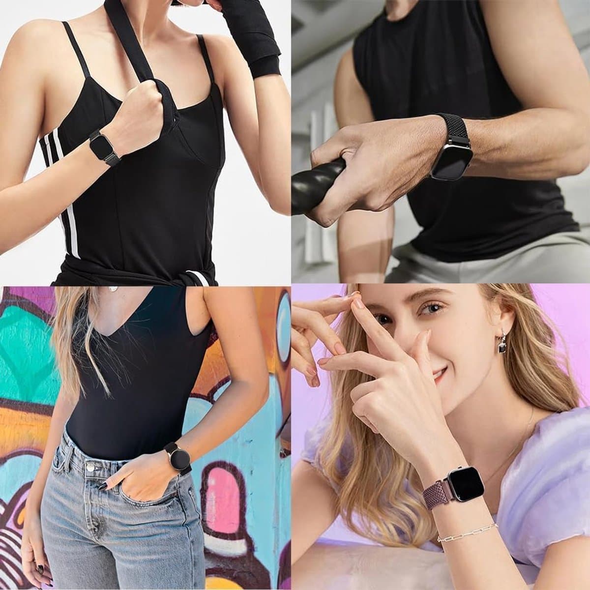 Thijox - Magnetisch Nylon Sport Armband 20mm - Vervangende Horlogeband voor Polar Ignite 2/3/Unite/Pacer/Withings ScanWatch 2 - Ideaal voor Sport en A thumbnail 2