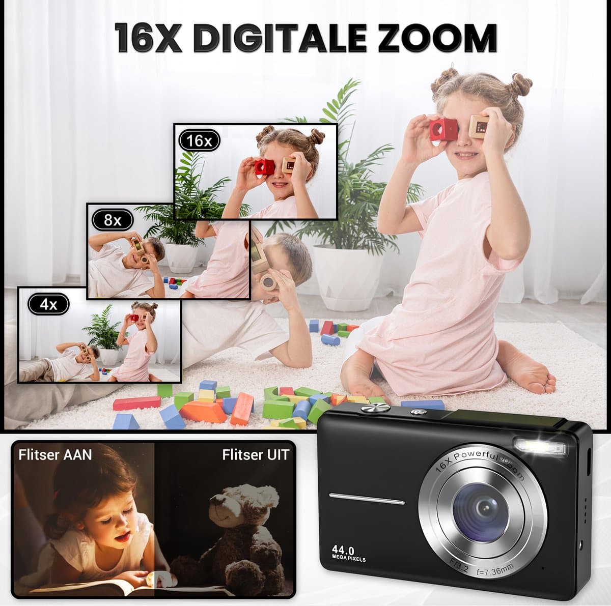 K&L KL-PRO-44-Z compactcamera met 32GB-kaart thumbnail 2