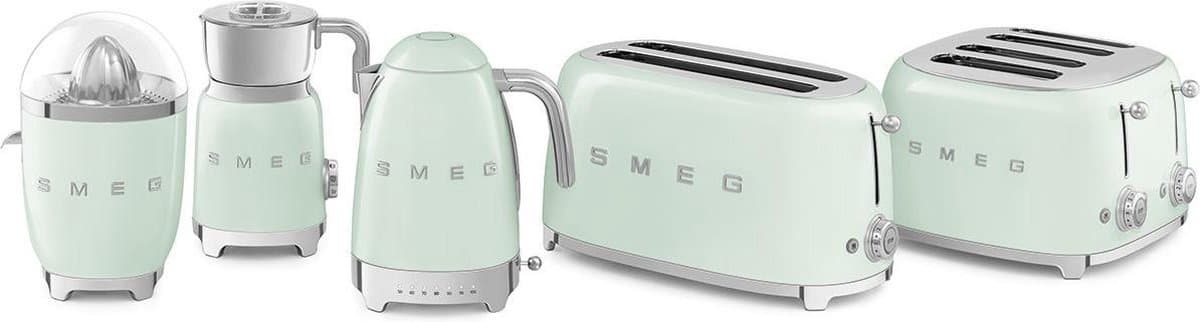 SMEG TSF02PGEU - Broodrooster - Watergroen - 2x4 - 1500W - 6 niveaus thumbnail 6