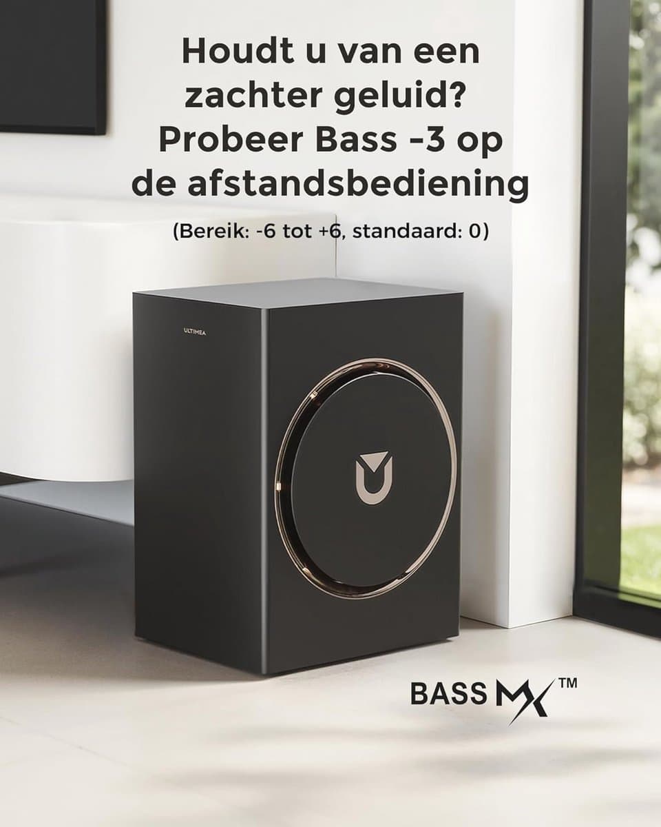 ULTIMEA 5.1.2 Soundbar met Dolby Atmos, Surround Sound System voor TV met 2 Surround Speakers, App Bediening, Soundbar voor TV met Subwoofer voor Home Theater, BT 5.4, HDMI eARC, Skywave F40 Boom thumbnail 2