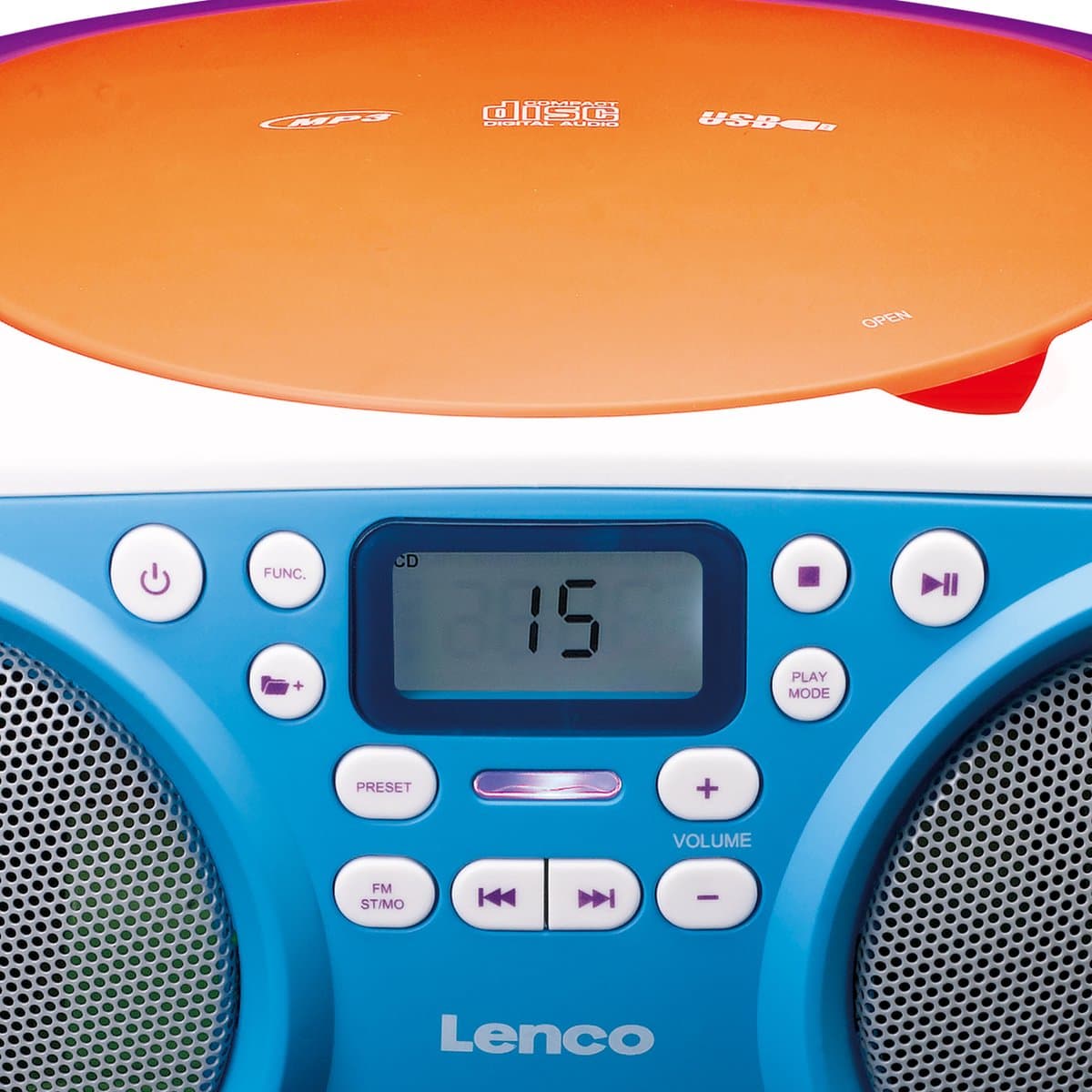 Lenco SCD-41 - Draagbare Radio cd speler met mp3, USB en AUX - Kids thumbnail 3