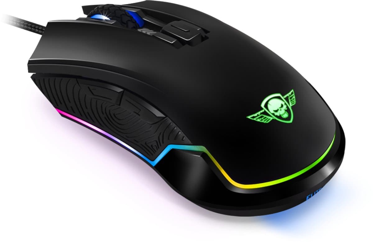Spirit of Gamer ELITE-M20 Bedrade Gaming Muis - Professionele Optische Sensor met RGB-verlichting en Programmeerbare Knoppen - Rechtshandig thumbnail 4