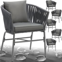 Productfoto van tectake Tuinstoelen Valeiras - Set van 6