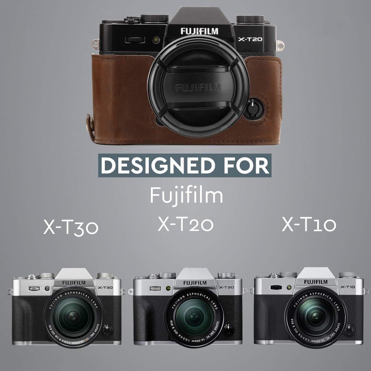 Camera zak - Camera Half Bag with Carrying Strap, Compatible with Fujifilm X-T30, X-T20, X - Camera tas thumbnail 4