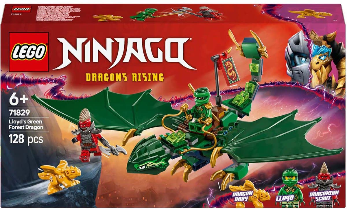 LEGO Ninjago Lloyds groene bosdraak 71829 - bouwset met draak thumbnail 2