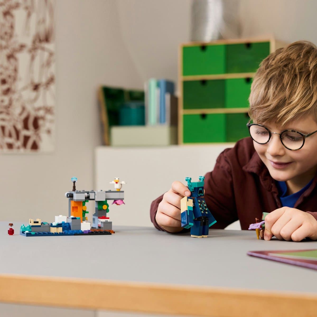 LEGO Minecraft De ontmoeting met de Opzichter - bouwset thumbnail 3