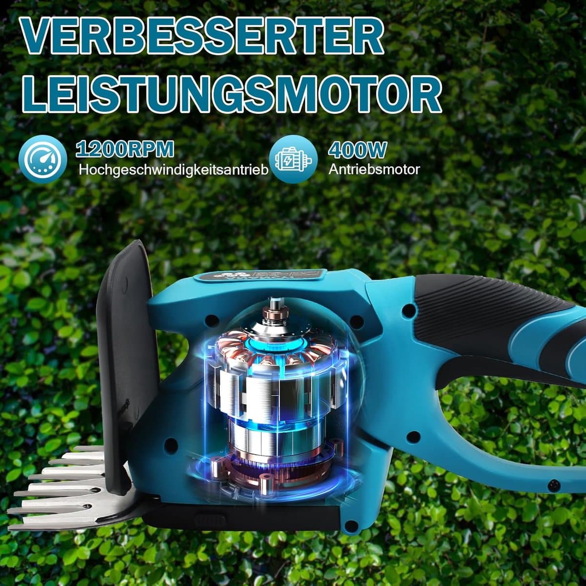Buxusschaar met Accu - Heggenschaar - Mini Kettingzaag thumbnail 7