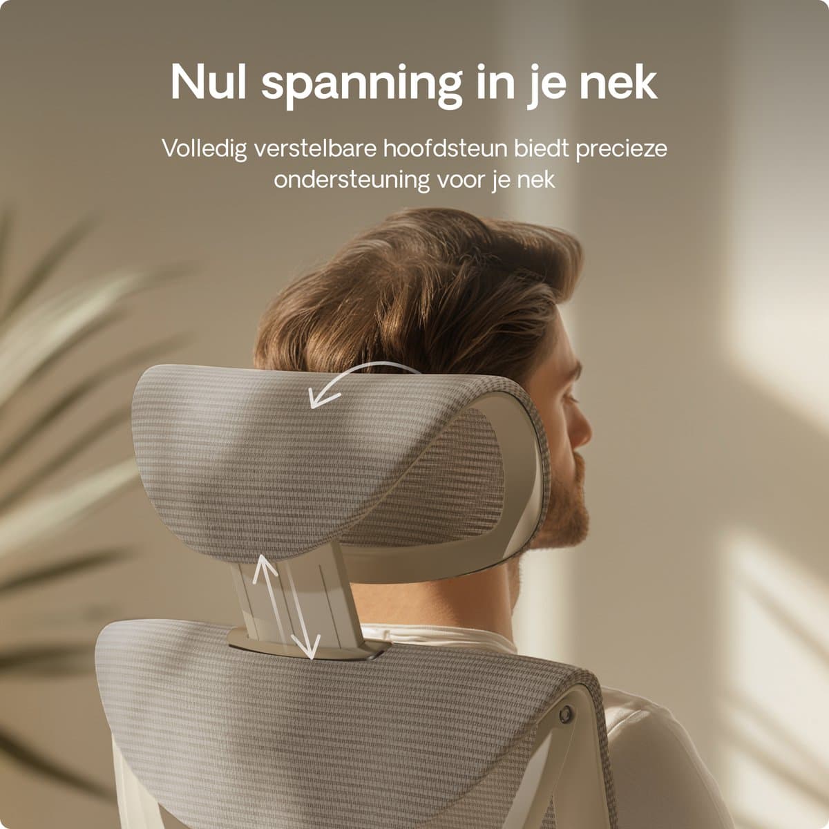 Desktronic SitPro Ergonomische Bureaustoel - Bureaustoelen voor volwassenen - Bureau stoel voor kantoor, gaming - 5D lendensteunsysteem - Armleuningen 4D - Rugleuning 90° tot 135° - heeft BIFMA en .IGR ergonomiecertificering - Grijs thumbnail 3