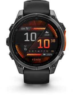 Productfoto van Garmin fenix 8 - 47mm - Multisport Smartwatch - AMOLED-Scherm - Donkergrijs/zwart