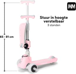 Productfoto van MiniMover Kinderstep 2in1: LED-wielen, 3 wielen, tot 50kg