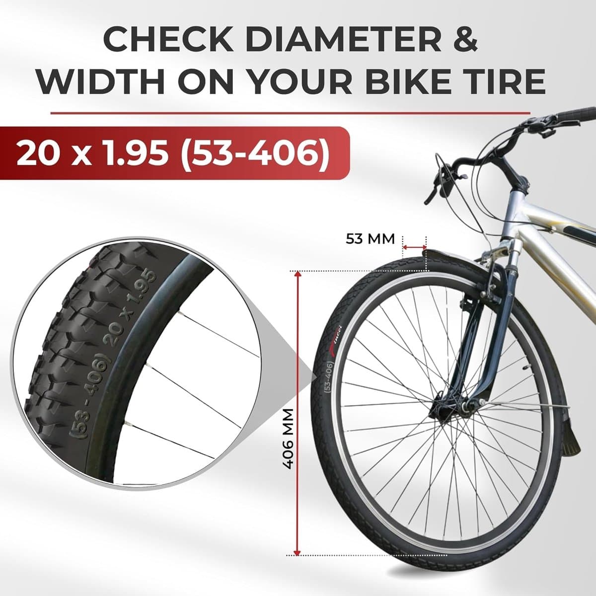 Binnenband Fatbike 20x4.0 - Buitenband en Binnenband Set - 20 Inch - Robuuste ATV Band - Optimale Grip - Voor Kinderen en Volwassenen thumbnail 6
