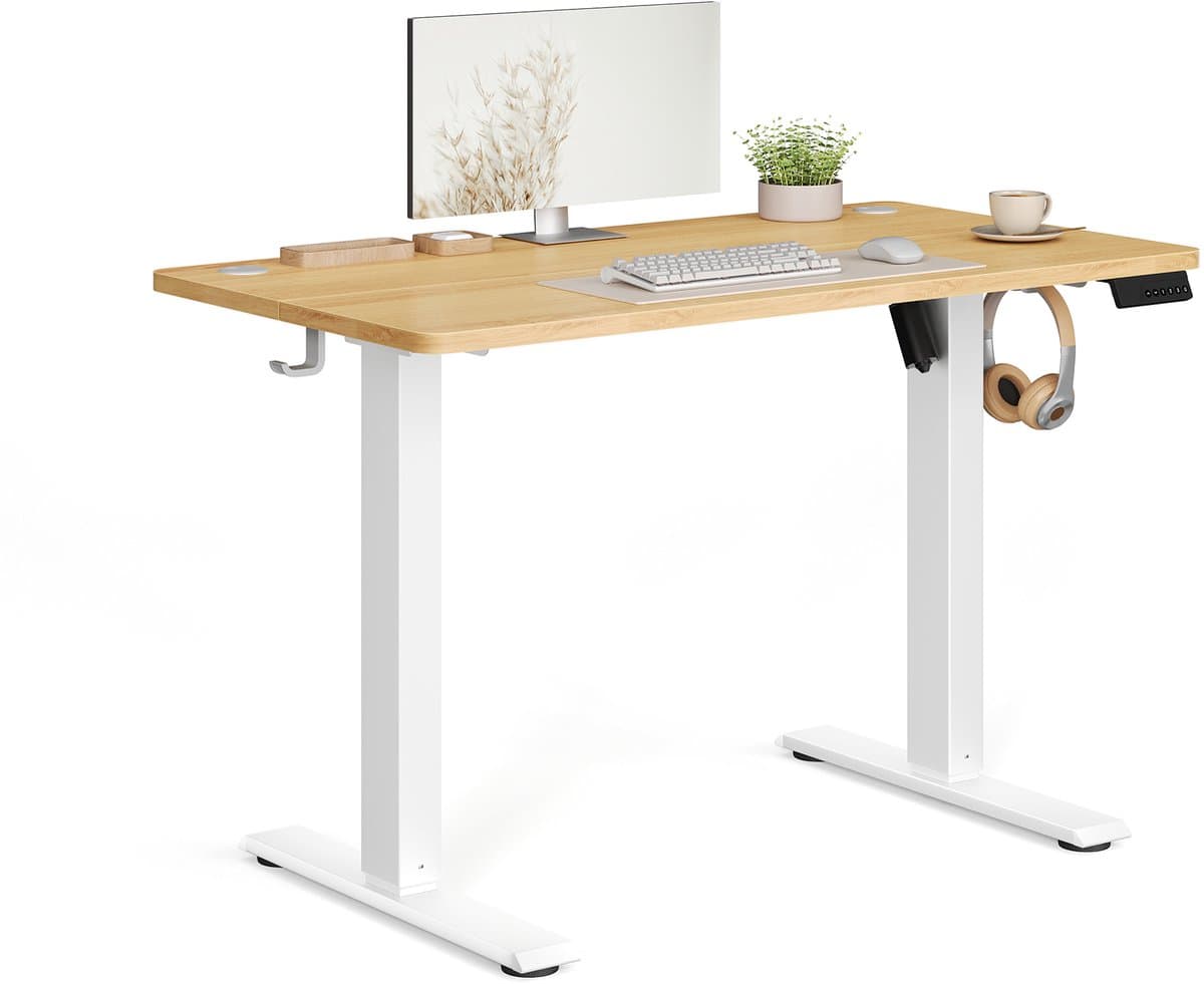 VASAGLE - Zit Sta Bureau - Elektrisch - Staand en Zittend Werk - Met Geheugenfunctie - Voor Kantoor thumbnail 8