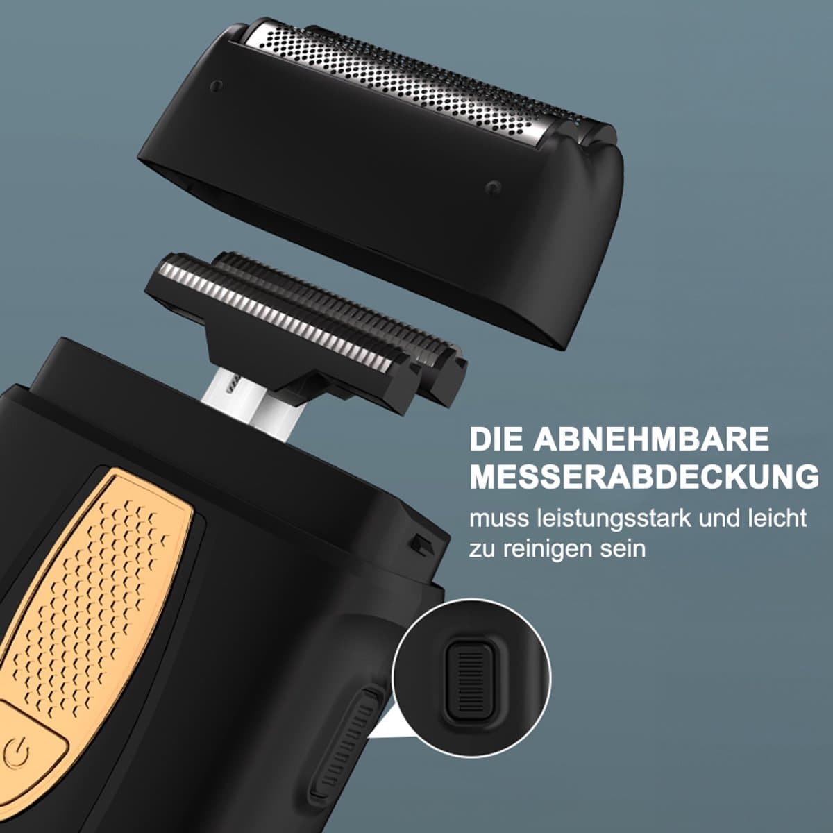 MIVRAY Tondeuses - Tondeuse Set Met Oplaadbare Haar Tondeuse En Barttrimmer, Trimmer Set Voor Thuis, ABS, Zwart thumbnail 2