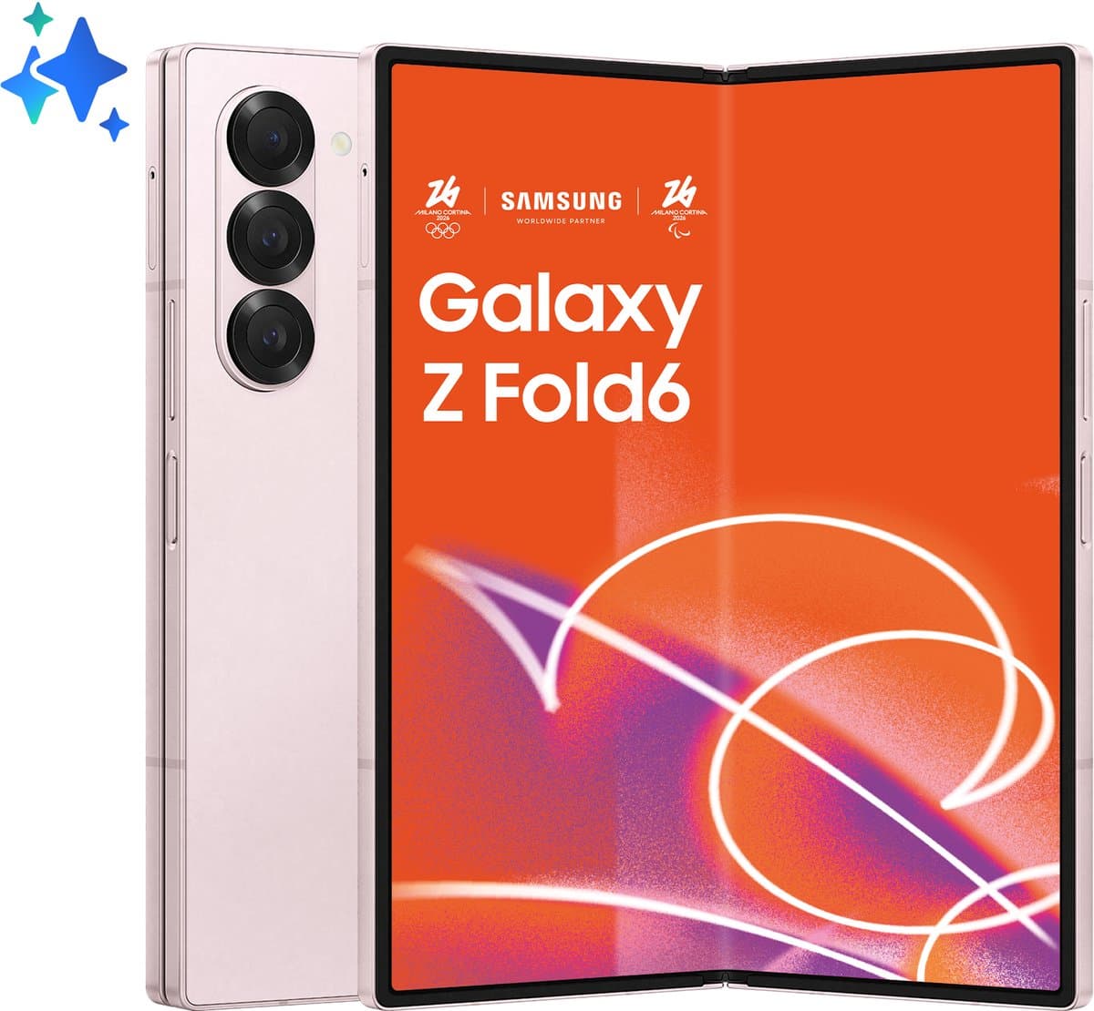 Samsung Galaxy Z Fold6 - 256GB - Roze thumbnail 2