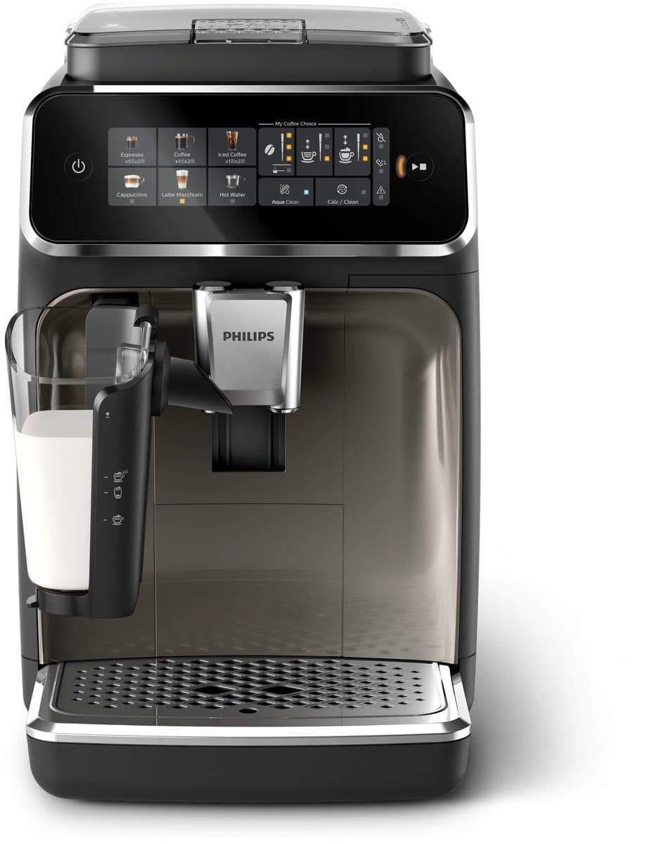 Philips 3300 Series LatteGo EP3347/90 - Espressomachine - 5 Soorten Koffie + Heet Water - Zwart / Chroom - + AquaClean Filter thumbnail 6