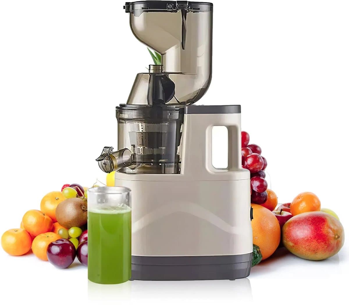 Weelora Slow Juicer - Juicer - Slowjuicer - Sapcentrifuge - Sapcentrifuges Groenten En Fruit - 300W - Pulpscheiding - Hoge Sapopbrengst - Gemakkelijk Schoon Te Maken - Kleur Wit