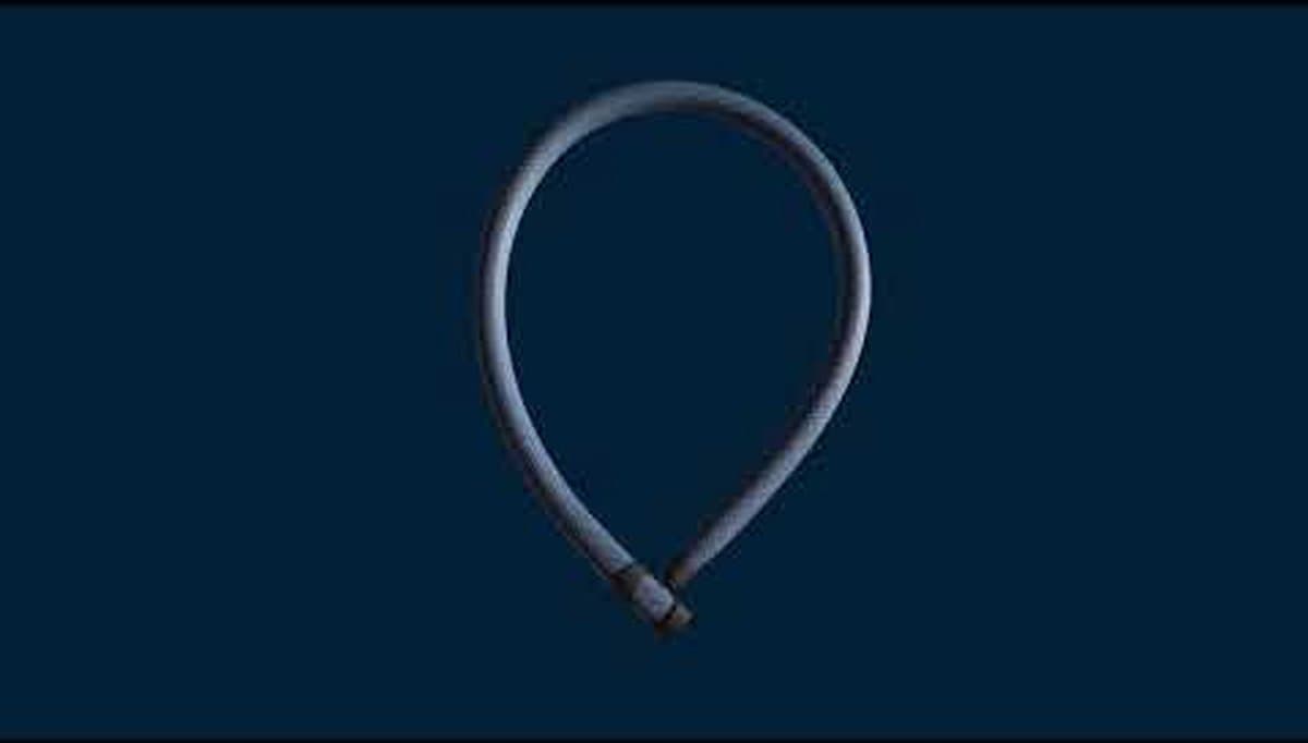 ABUS Ivera 7210/110 Kettingslot - 110 cm - Zwart/ Blauw thumbnail 2