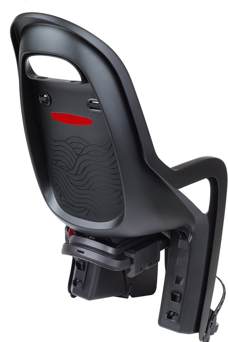 Kinderzitje achter Polisport Groovy Black Series - zwart/zwart - met dragerbevestiging (CFS) thumbnail 2