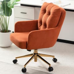 Productfoto van Ergonomische Bureaustoel met Wielen en Armleuningen in Hoogte Verstelbaar