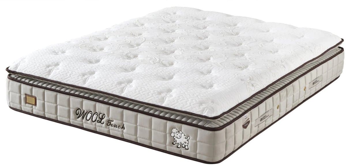 BSS Bedding WoolTouch - Boxspring - Complete Boxspring - 180x200 - Inclusief Dekbed - Kingsize Boxspring - Bedden - Natuurlijke Schapenwol - Luxe Bed Set - Slaapkamerbed - 1 x Matras met Topper, 2 x Bedbox, 1 x Hoofdbord thumbnail 4