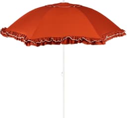 Productfoto van Mica Decorations Kantelbare Parasol met Streepprint - Geel, Roze
