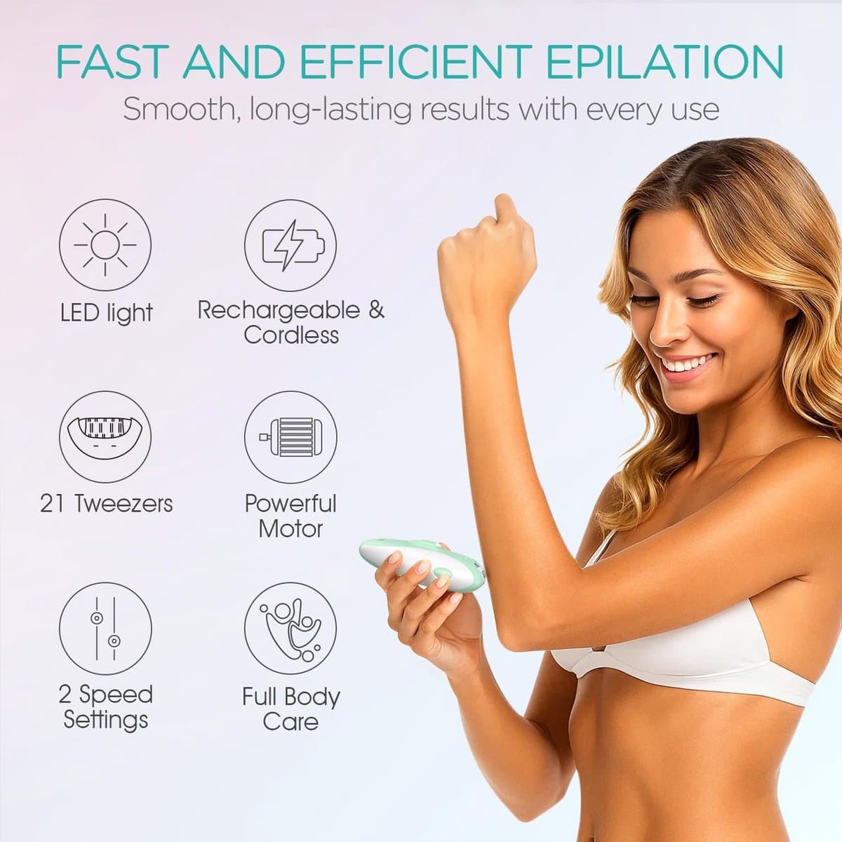 Epilator - Ladyshave - Epileerapparaat Dames - Verzorging thumbnail 6