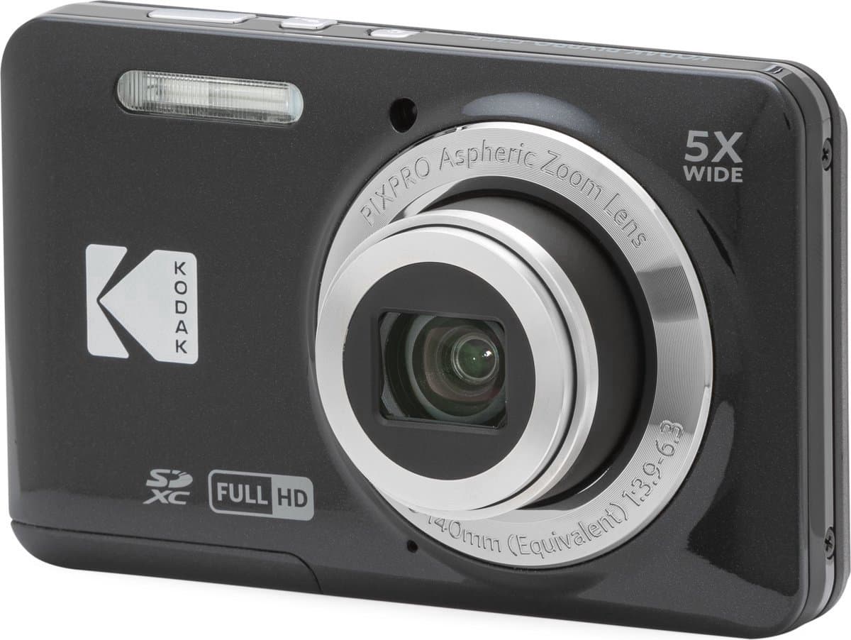 Kodak Pixpro FZ55 - Compactcamera - Zwart - + 32GB geheugenkaart - + Tas thumbnail 4