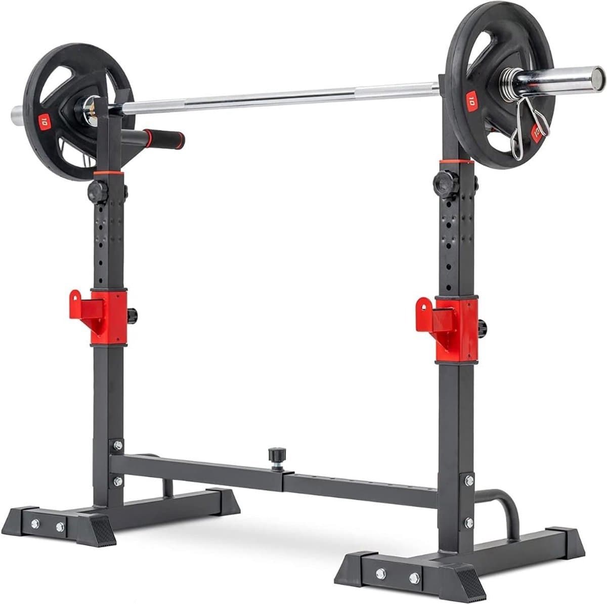 Thuys – Squat Rack – Power Rack – Haltersteunen – Half Rack – 41 x 49 x 145cm – Zwart