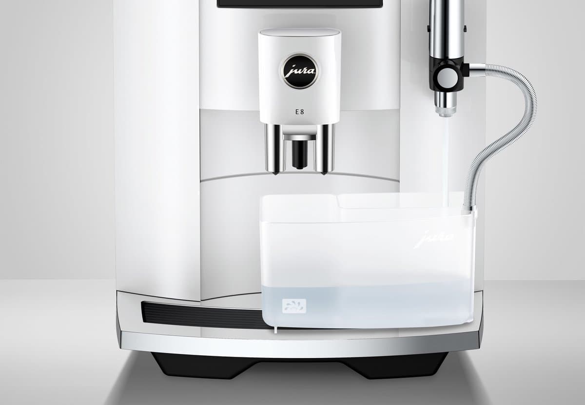 JURA E8 Piano White: 5e generatie volautomaat met Light Brew thumbnail 7