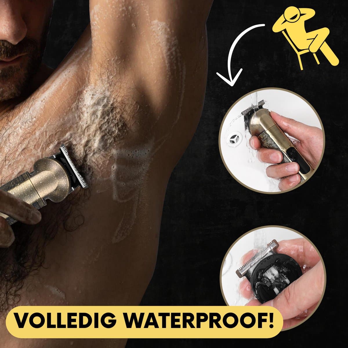 Sansbeauté 8-in-1 Baardtrimmer Mannen - Trimmer voor Baard en Lichaam - 0.5-15MM - Incl. 8 opzetstukken - Waterproof - All in One - Bodygroomer Mannen - Snor Trimmer - Tondeuse Barbe - Beard Trimmer - Trimapparaat - Multigroomer thumbnail 7
