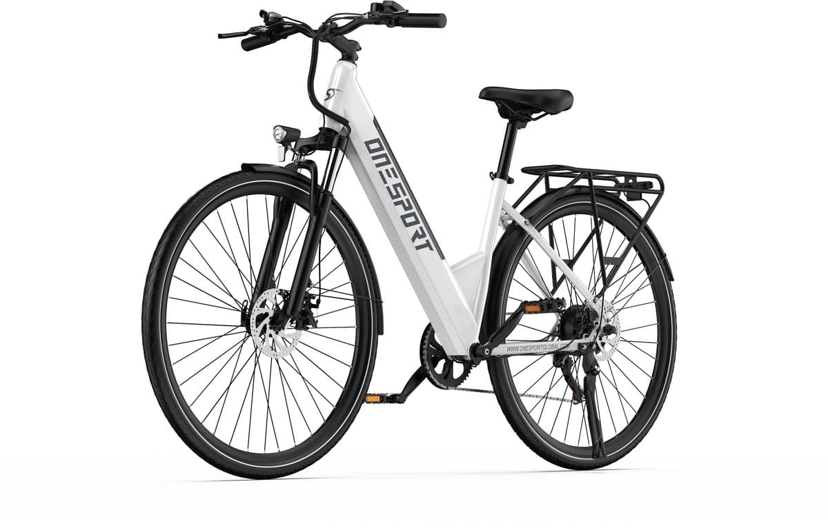 ONESPORT OT12 E-bike - 25 km/u - 27.5inch - 40km actieradius - 250W motor - 36V 13Ah accu - wit