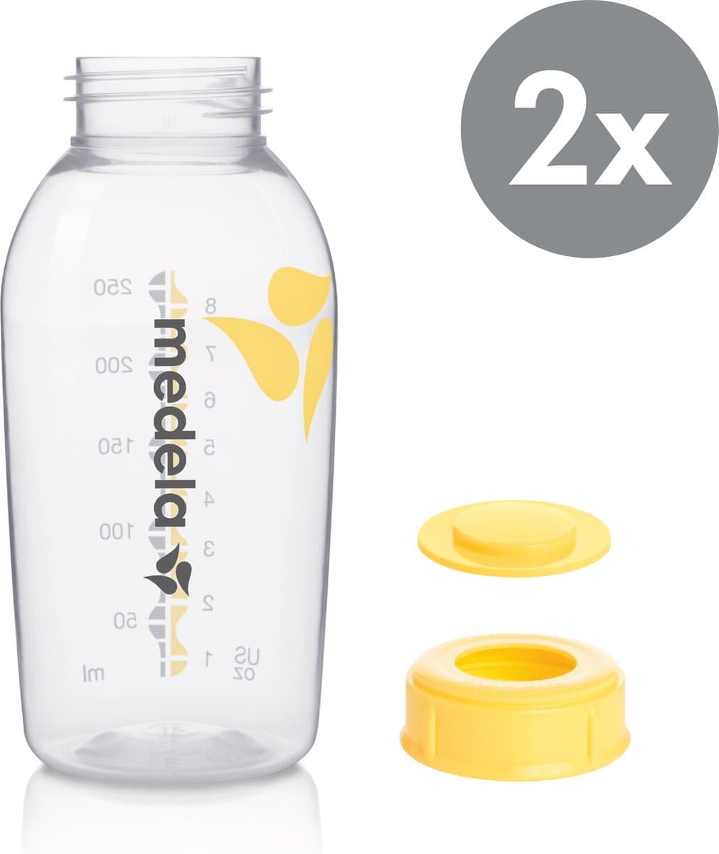 Medela Moedermelk Bewaarflesjes – BPA-vrij - Set van 2x 250 ml per fles thumbnail 2